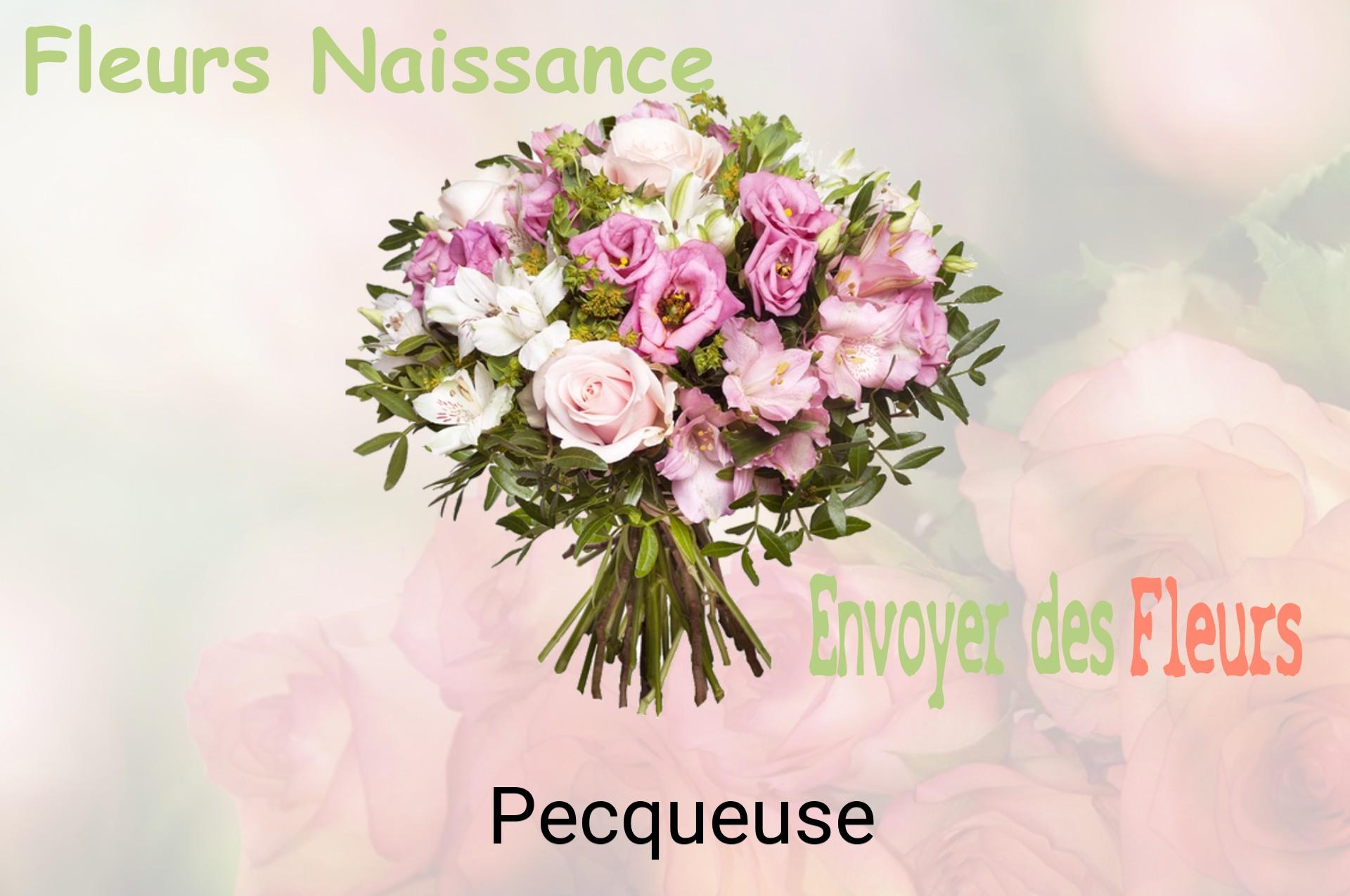 Bouquet de fleurs de naissance livré à Pecqueuse